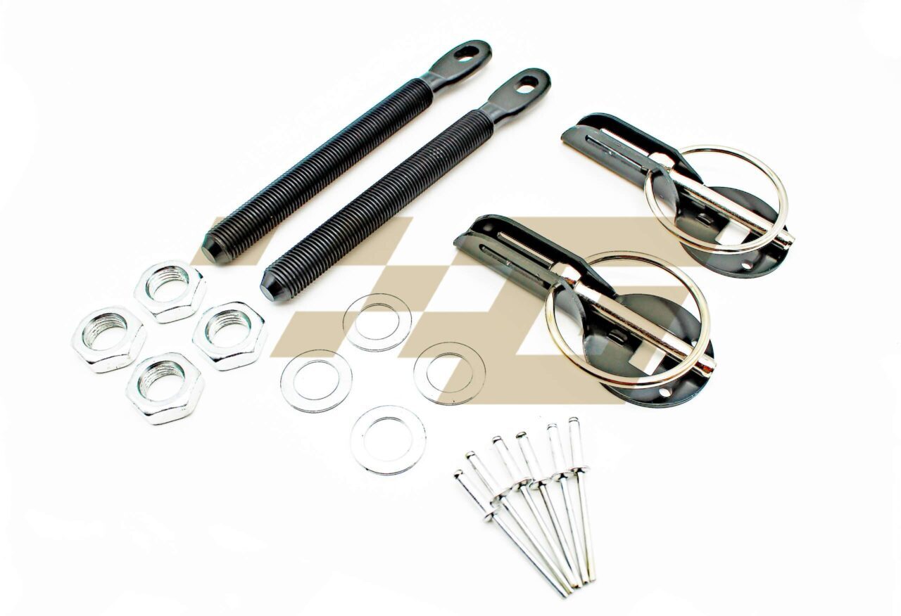 Haubenhalter Set Schnellverschluss Aluminium