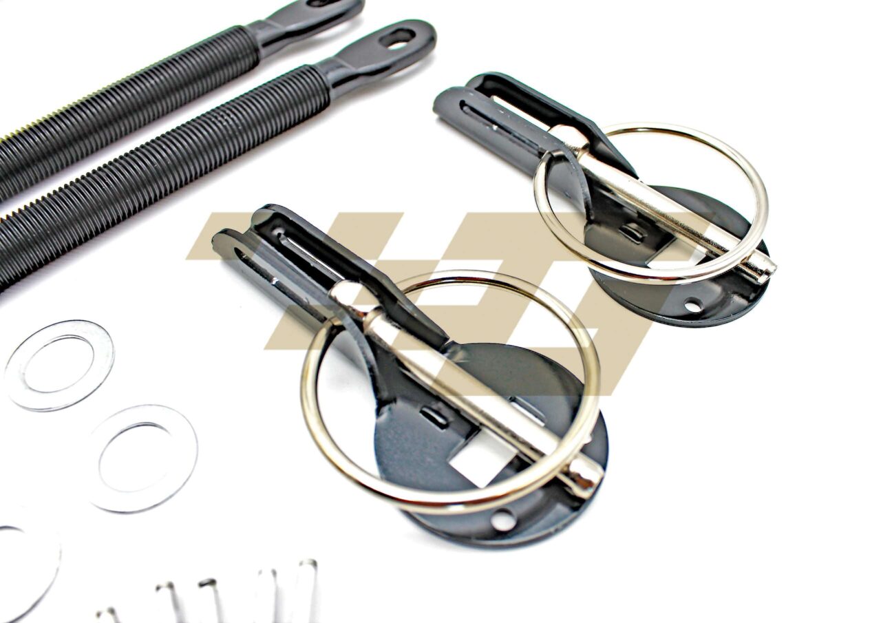 Haubenhalter Set Schnellverschluss Aluminium – Bild 2